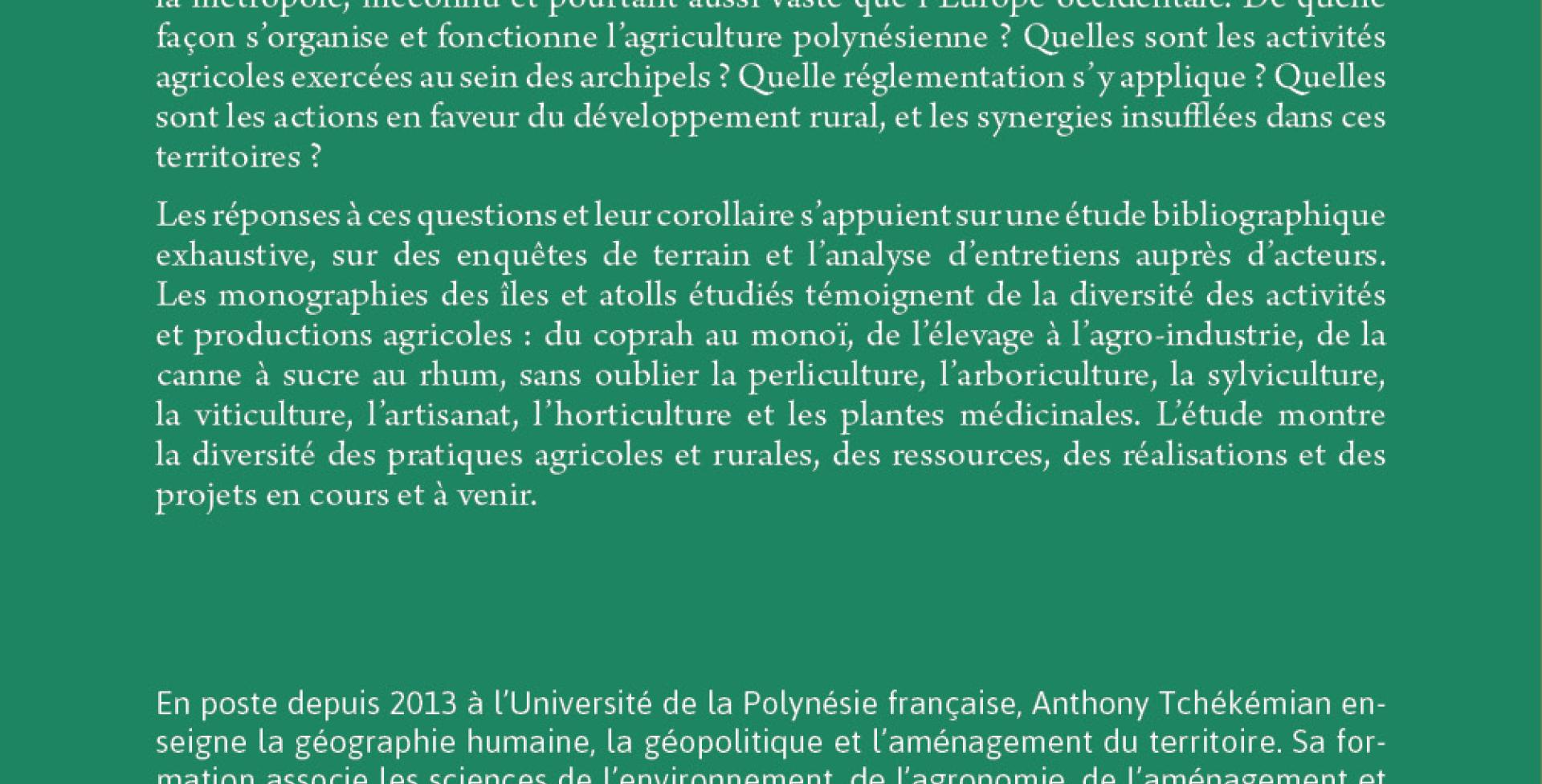 L'agriculture en Polynésie française
