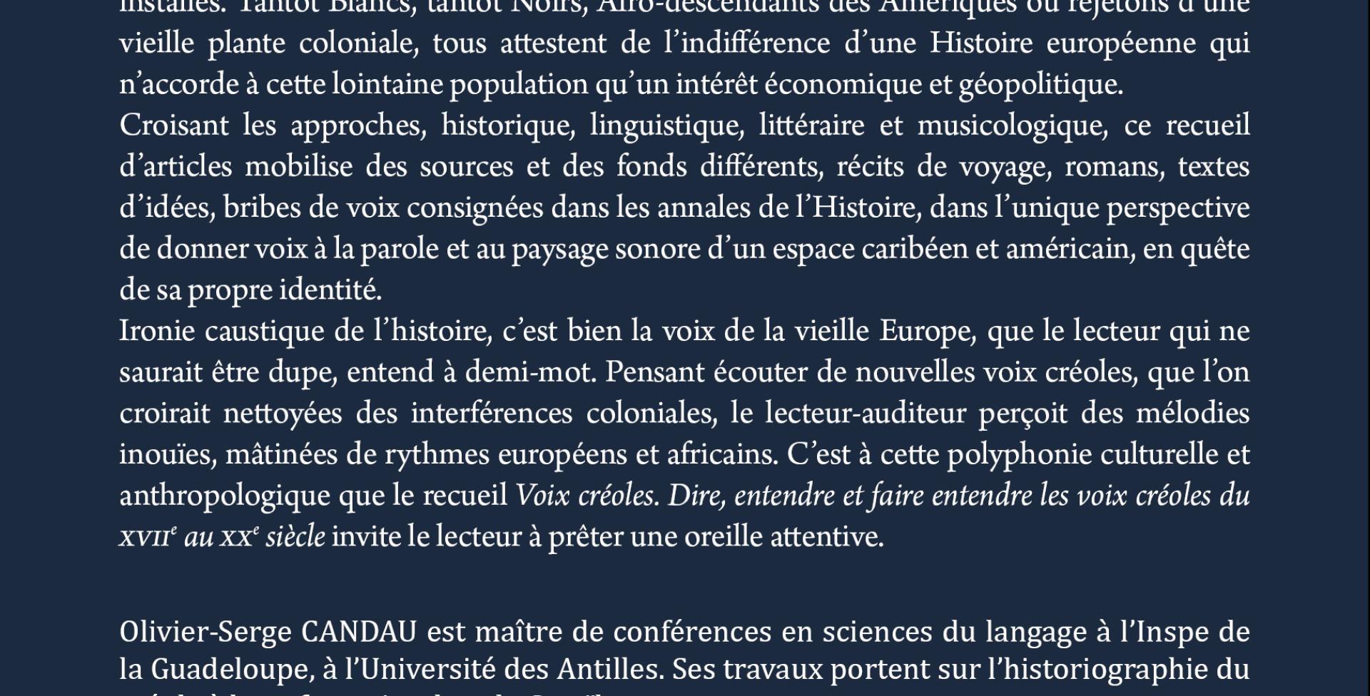 Voix créoles
