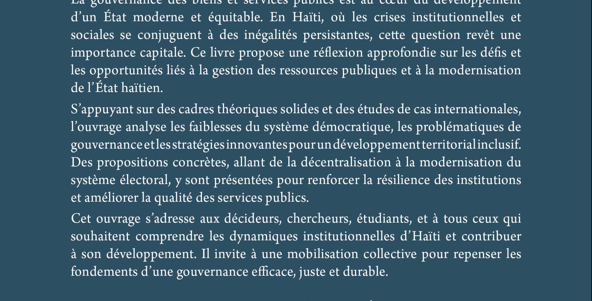 Repenser les services publics